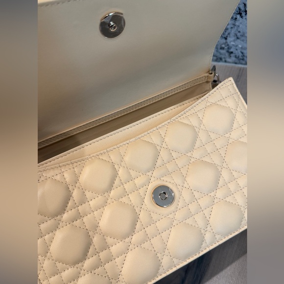 Miss Dior Lampskin- Flap bag size M color Pastel Light - Picture 11 of 11